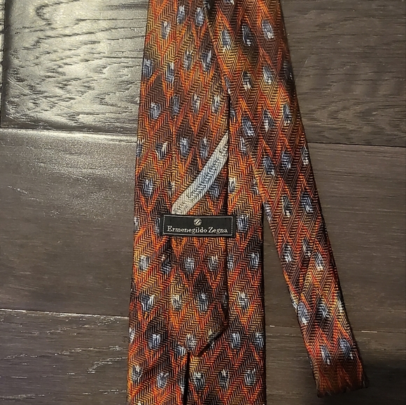 Vintage Ermenegildo Zegna Silk Tie Floral - Picture 4 of 5